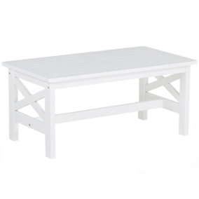 Wooden Garden Table White BALTIC