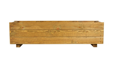 Wooden Garden Trough Planter Outdoor Veg Pot Box Large  1000mm wide - 4