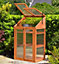 Wooden Greenhouse 3 Tier Mini Double Door Coldframe Indoor Outdoor For Growing Flowers, Plants, Growth House & Lockable lid