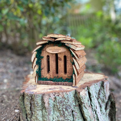Wooden Hanging Butterfly House - 4