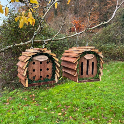 Wooden Hanging Butterfly & Ladybird House Set - 3