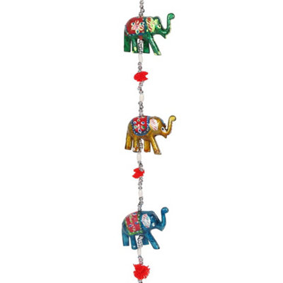 Traditional Handmade Elephant Doll / Car Hanging 14