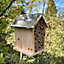 Wooden Hanging Insect, Bug and Bee House with Metal Roof