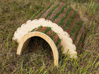 Wooden Hedgehog house Garden Shelter - 9