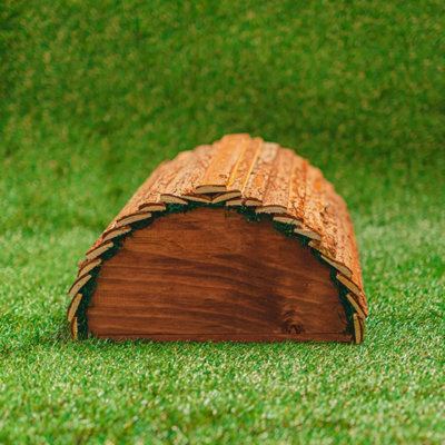 Wooden Hedgehog House Hibernation Shelter Predator Proof Garden Wildlife - 5