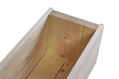 Wooden Large Garden Planter Trough Flower Boxes Fully Assembled 900mm wide - 5