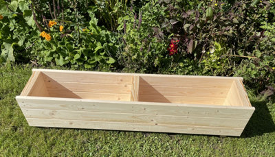 Wooden Large Garden Planter Trough  Flower Boxes Fully Assembled