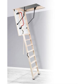Wooden Loft Ladder L1100 X W550 Load Capacity Max. 160KG