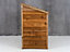 Wooden Log Store (W-119cm, H-118cm, D-71cm) Brown finish