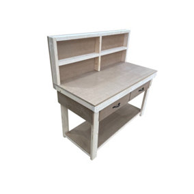 Wooden MDF top workbench, tool cabinet with drawers (V.1) (H-90cm, D-70cm, L-120cm) with back