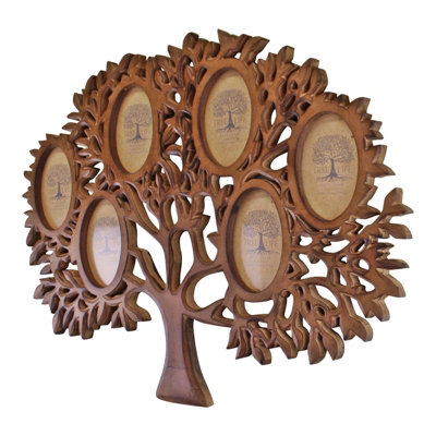 Wooden Multi Photo Frame, Tree