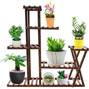 Wooden Multi  Shelf 5 Tier Plant Stand
