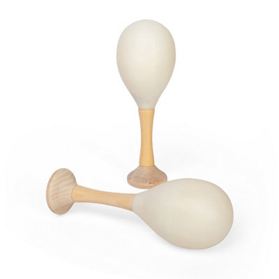 Wooden Natural Maraca - 2 Pack