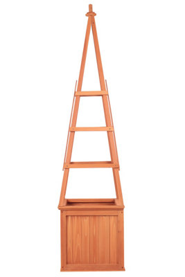 Wooden Obelisk Garden Planter Box - 3