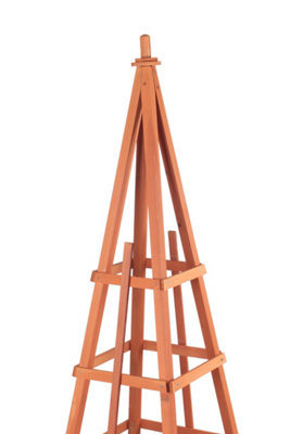 Wooden Obelisk Garden Planter Box - 4