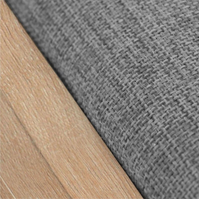 Wooden Ottoman Shoes Storage Rack Bench Padded Grey Seat Cabinet Cupboard Stand - 5