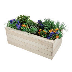 Wooden Outdoor Planter Box - Rectangle