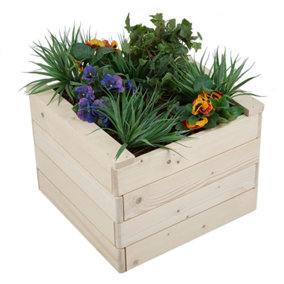 Wooden Outdoor Planter Box - Square