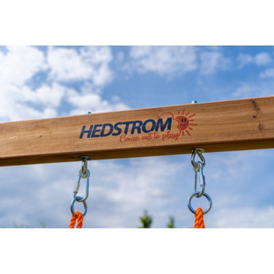Wooden Outdoor Single Swing Set - 3