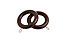 Wooden Poles 28mm Pack of 12 Rings Walnut
