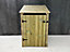 Wooden Premium Tongue & Groove Log Store (W-79cm, H-126cm, D-88cm With door, With Kindling Shelf