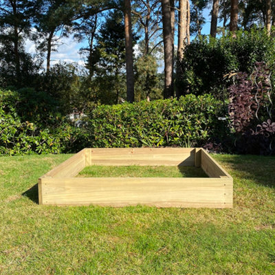 Wooden Raised Vegetable Bed (122cm x 18cm) - 5