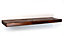 Wooden Reclaimed Floating Shelf 6" 140mm - Colour Dark Oak - Length 60cm