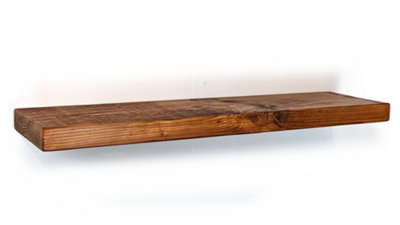 Wooden Reclaimed Floating Shelf 6" 140mm - Colour Light Oak - Length 130cm