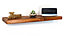 Wooden Reclaimed Floating Shelf 6" 140mm - Colour Light Oak - Length 70cm