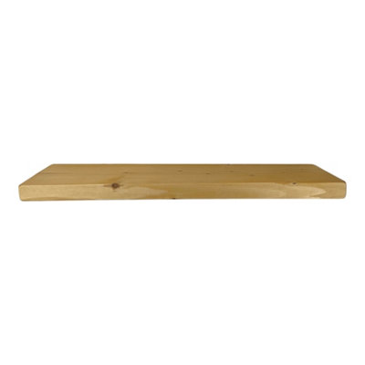 Wooden Reclaimed Floating Shelf 9" 220mm - Colour Light Oak - Length 100cm - 4