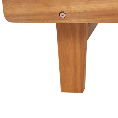 Wooden Reclining Sun Lounger Light PIETRALUNGA - 8