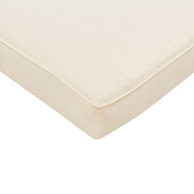 Wooden Reclining Sun Lounger with Cushion Off-White FANANO - 8