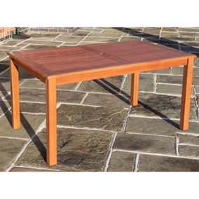 Wooden Rectangular Garden Dining Table
