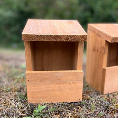 Wooden Robin Birdhouse Garden Nest Boxes (Set of 4) - 5