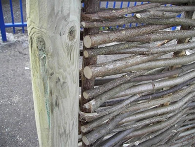 Wooden Round Fence Post 2.43m 8ft for Fencing