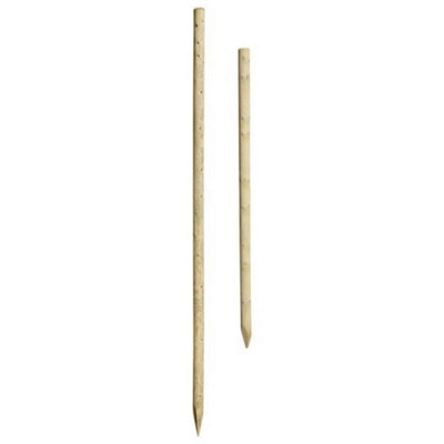 Wooden Round Fence Post 2.43m 8ft for Fencing - 3
