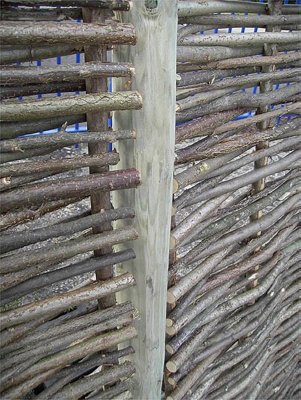 Wooden Round Fence Post 2.43m (8ft) for Fencing