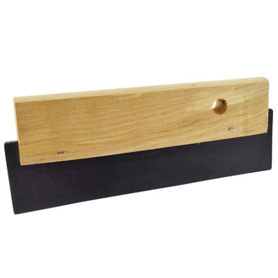 Wooden Rubber Squeegee 200 x 50 mm Building Grout Floor Tiles Wall