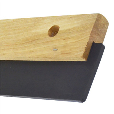 Wooden Rubber Squeegee 200 x 50 mm Building Grout Floor Tiles Wall SIL313