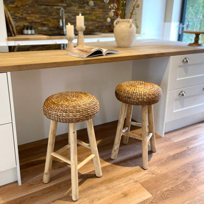 Wooden Serving Tray with Copper Handles
