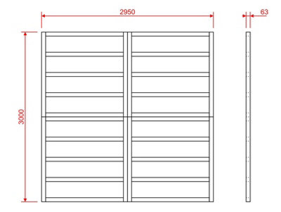 Wooden shed bases 10x10 (W-295cm x D-300cm)