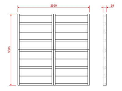 Wooden shed bases 10x10 (W-295cm x D-300cm)