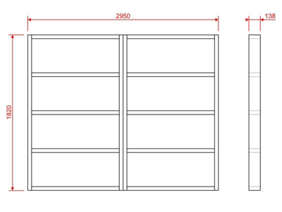 Wooden shed bases 10x6 (W-295cm x D-182cm)