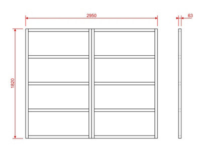 Wooden shed bases 10x6 (W-295cm x D-182cm)