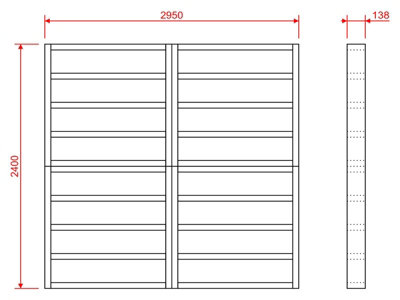 Wooden shed bases 10x8 (W-295cm x D-240cm)