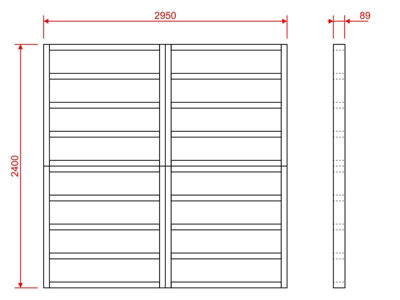 Wooden shed bases 10x8 (W-295cm x D-240cm)