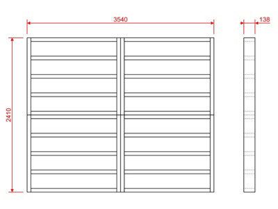 Wooden shed bases 12x8 (W-354cm x D-241cm)