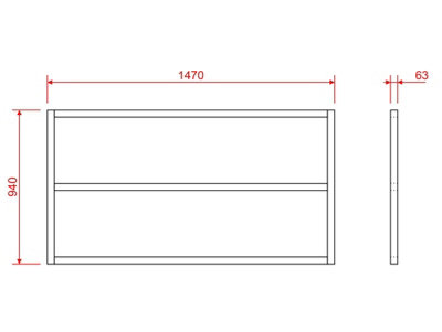 Wooden shed bases 5x3 (W-147cm x D-94cm)