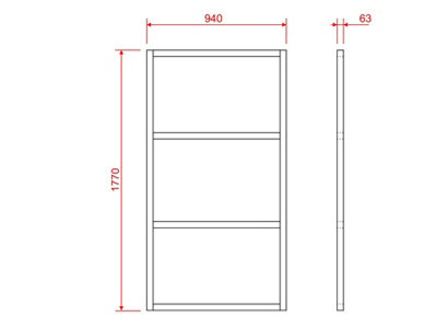 Wooden shed bases 6x3 (W-177cm x D-94cm)