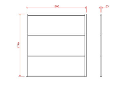 Wooden shed bases 6x6 (W-180cm x D-177cm)